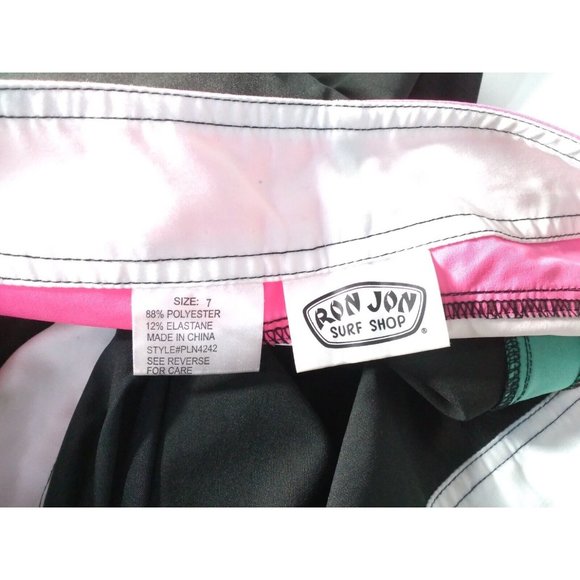 RON JON Board Shorts Women's Sz 7 Surf Shop Swim/Board Shorts 36x8 - Picture 4 of 4